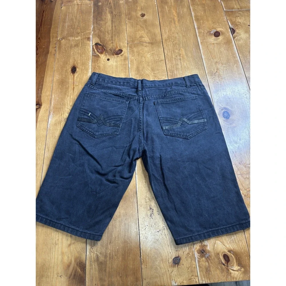 JEANETIX Men's Black Denim Shorts Size 36 Regular Fit Cotton Jean Bermuda